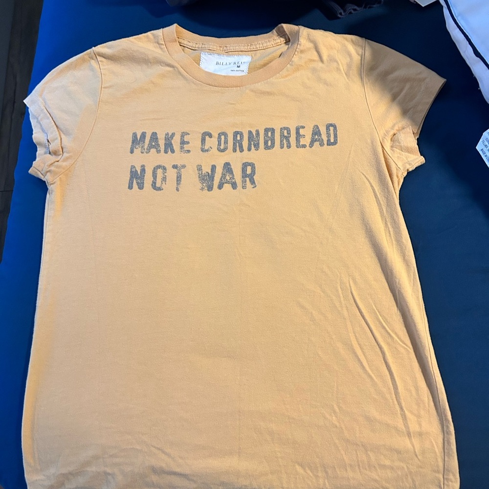 Billy Reid "Make Cornbread not War" tee Medium